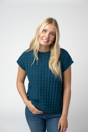 Kelly Knitted Top - Teal by Michelle Mae