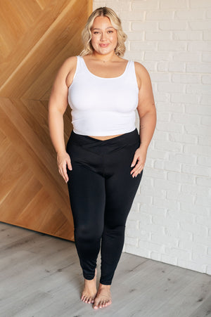 Do The Most Contouring V Front Athletic Leggings Black