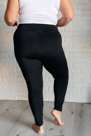 Do The Most Contouring V Front Athletic Leggings Black