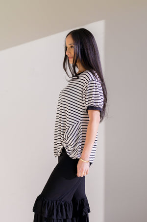 Drifted Spring Stripe Top