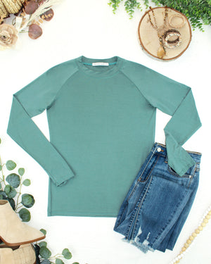 Blair Long Sleeve Top - Dusty Jade by Michelle Mae