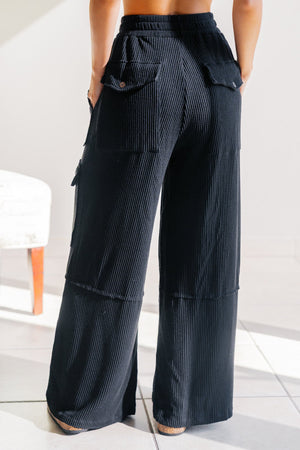 Ebb & Flow Ribbed Knit Cargo Pants