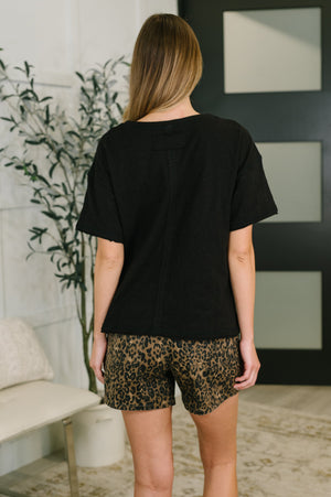 Effortless Edit Boxy Tee in Black