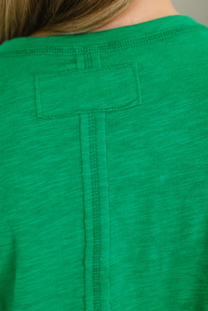 Effortless Edit Boxy Tee in Kelly Green