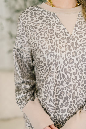 Everything You Need Patchwork Crew Neck Pullover