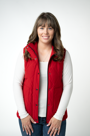 PREBOOK Remy Zip Up Vest - Red