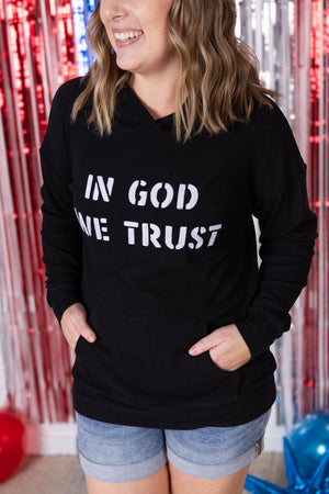 Corrine Embroidered Hoodie - In God We Trust by Michelle Mae