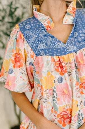 Feel The Way That I Want Balloon Sleeve Blouse