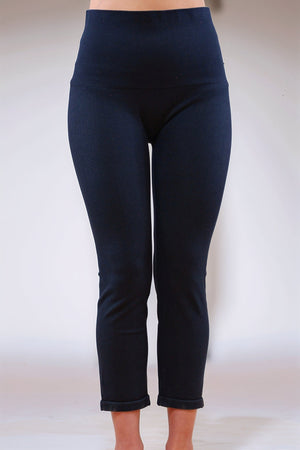 Flawless Fit Cropped Black Jeggings