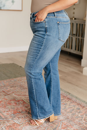 Judy Blue Mid Rise Vintage Non Distressed Bootcut Jeans
