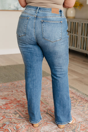 Judy Blue Mid Rise Vintage Non Distressed Bootcut Jeans