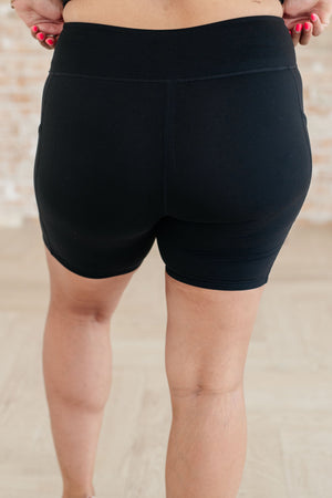 Getting Active Biker Shorts in Black by Rae Mode