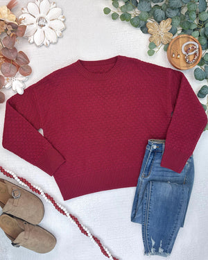 PREBOOK Gianna Pullover Sweater - Cranberry