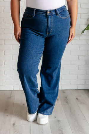 Judy Blue High Waist Vintage Wide Leg Non Distressed Jeans