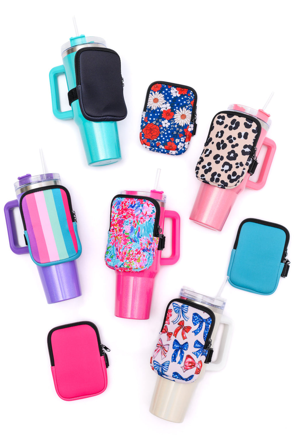 Tumbler Zip Pouch Sets (2) in Assorted Colors