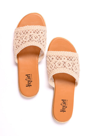 Hey Beach Sandals in Natural  by Corky's