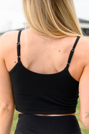 Hot Yoga Tank with bra in Black