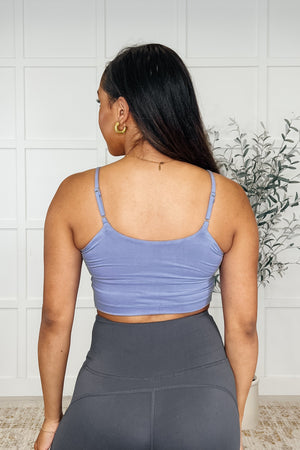 Hot Yoga Tank in Blue Hyacinth by Rae Mode