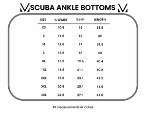 Scuba Ankle Bottoms- Black by Michelle Mae