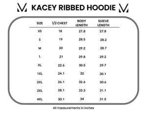 Kacey Ribbed Hoodie - Rose by Michelle Mae