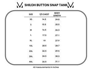 Shiloh Button Snap Tank - Ocean Blue by Michelle Mae