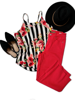 Judy Blue High Waist Tummy Control Crop Jeans Scarlett