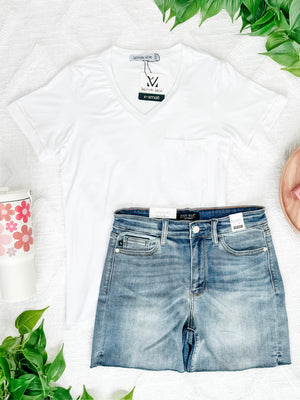 Sophie Pocket Tee - White by Michelle Mae