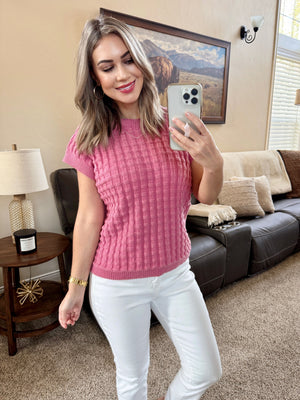 Kelly Knitted Top - Rose by Michelle Mae