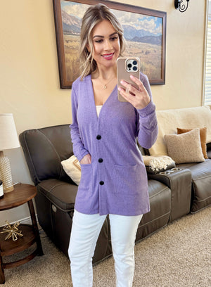 Cori Cardigan - Lavender by Michelle Mae