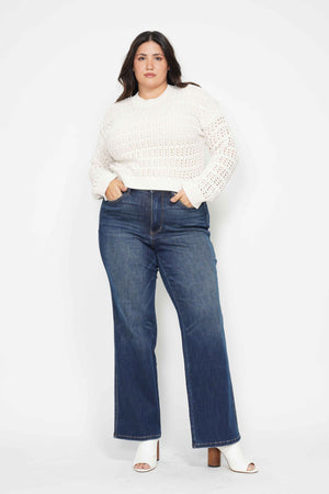 Judy Blue High Waist Tummy Control Classic Straight Leg Jeans