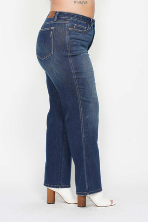 Judy Blue High Waist Tummy Control Classic Straight Leg Jeans