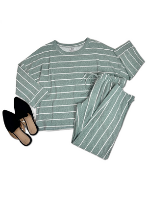 Loungin' in Stripes - Green