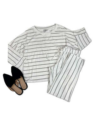 Loungin' in Stripes - Ivory