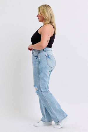 Judy Blue High Waist Rigid Magic 90's Straight Leg Jeans