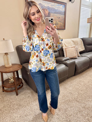 Judy Blue Mid Rise Petite Dark Wash Bootcut Jeans