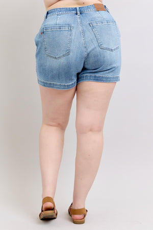 Judy Blue High Waist Sunny Days Trouser Jean Shorts