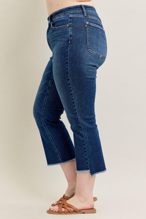 Judy Blue High Waist Dark Wash Kick Flare Jeans
