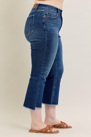 Judy Blue High Waist Dark Wash Kick Flare Jeans