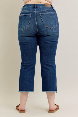 Judy Blue High Waist Dark Wash Kick Flare Jeans