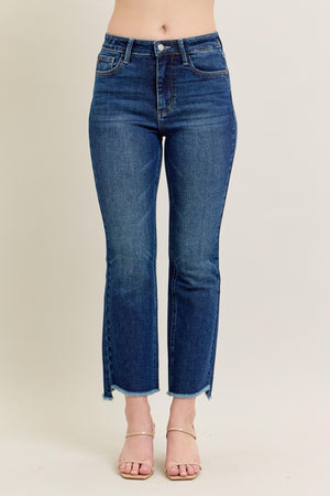 Judy Blue High Waist Dark Wash Kick Flare Jeans