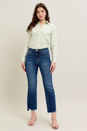 Judy Blue High Waist Dark Wash Kick Flare Jeans