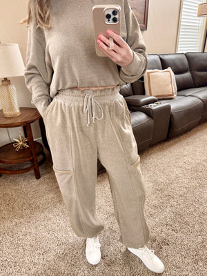 Cozy Mocha Jogger Set