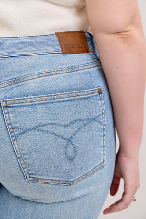 Heather Mid Rise Rigid Magic Straight