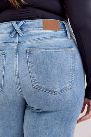 Judy Blue High Waist Trouser Wide Leg Jeans