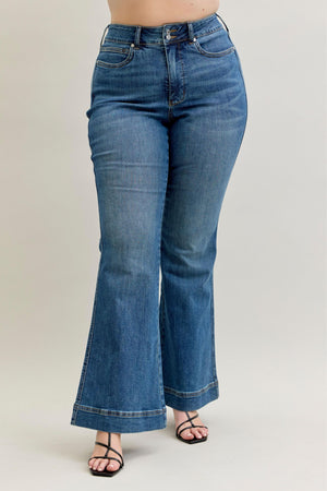 Eva High Waist Flare Tummy Control Double Button WB