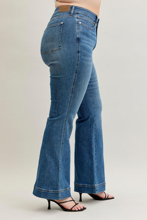 Eva High Waist Flare Tummy Control Double Button WB