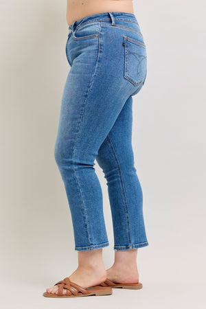 Judy Blue High Waist Ankle Straight Leg Jeans