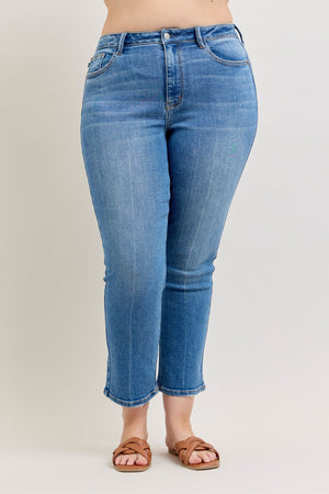 Judy Blue High Waist Ankle Straight Leg Jeans