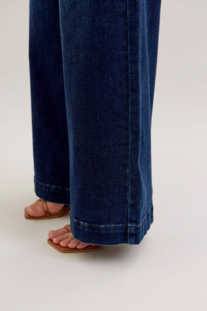 Judy Blue High Waist Trouser Wide Leg Jeans Regular