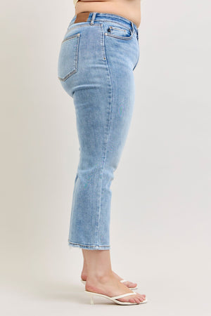 Judy Blue High Waist Ankle Straight Leg Jeans